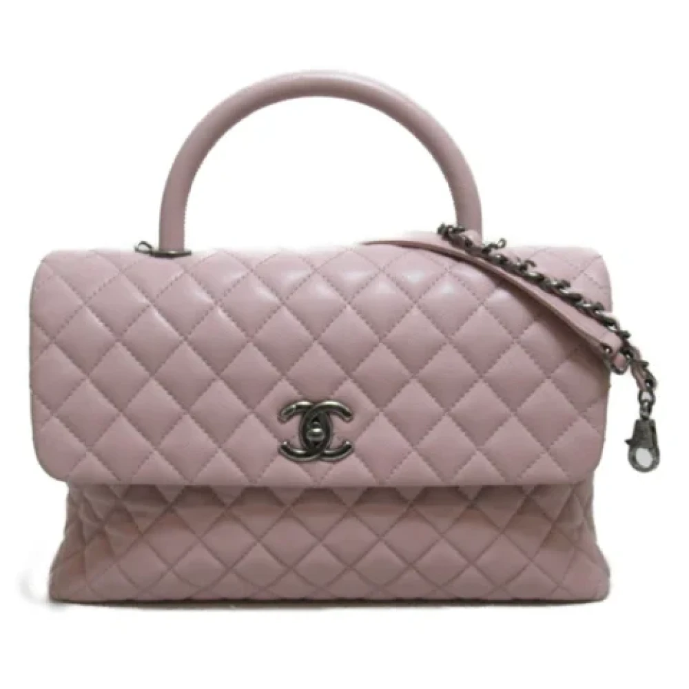 Chanel Vintage Pre-owned Leather crossbody-bags Pink Dames