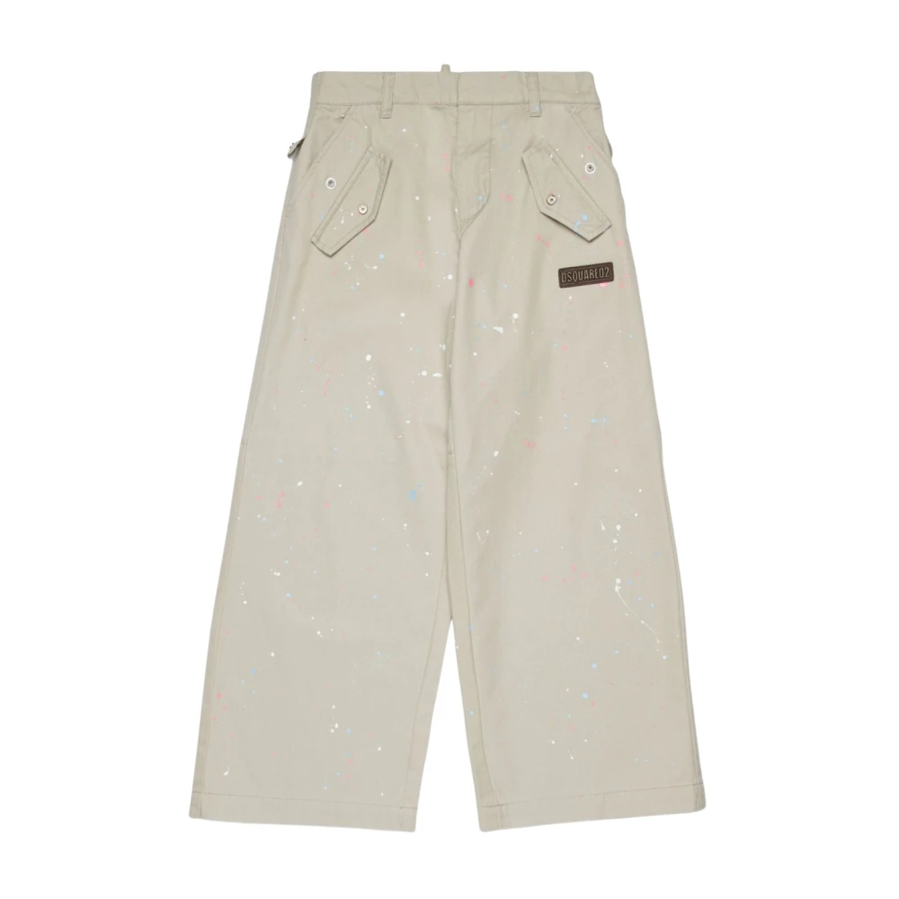 Dsquared2 Unisex Kids Beige Trousers - Trousers - 12 Y - Kids