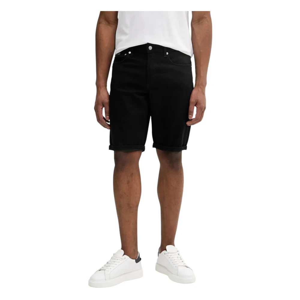 Calvin Klein Jeans Men's Black Denim Shorts,, Versatile Bermuda Shorts For Summer W28