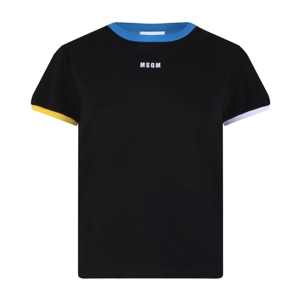 Msgm - Tops > T-Shirts - Black - Msgm - Modalova