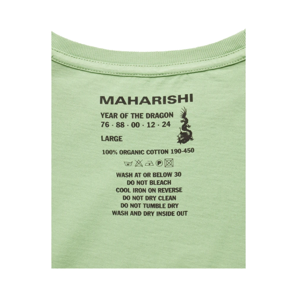 Maharishi Bamboe Tijger Grafische Tee Green Heren