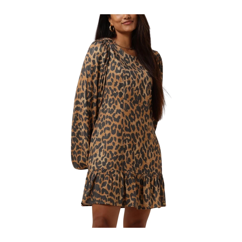 Harper & Yve Bruine Mini Jurk Lynn-dr Multicolor Dames