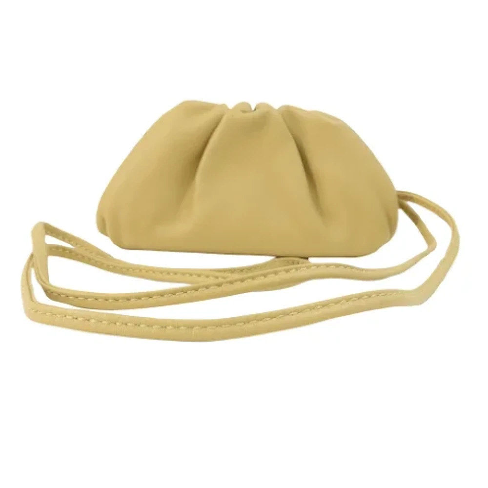Bottega Veneta Vintage Pre-owned Leather shoulder-bags Beige Dames