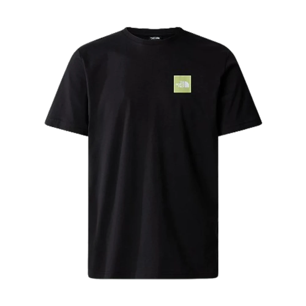 The North Face Zwarte Coördinaten Print T-shirt Regular Fit Black Heren
