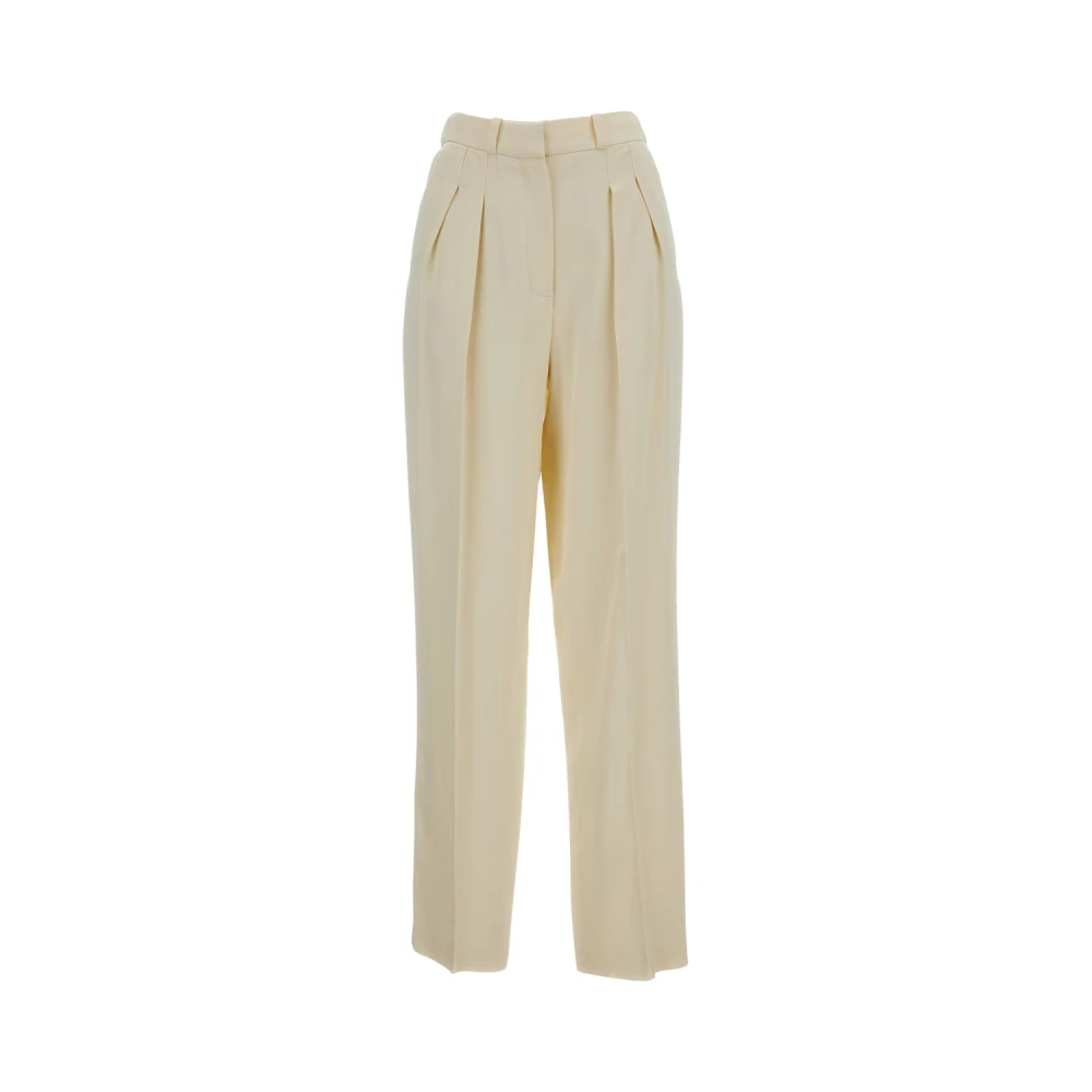 Loulou Studio Women's Beige Wide Trousers, Xs, Wide Trousers