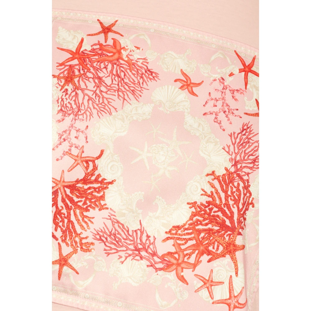 Versace T-shirt met print Pink Dames
