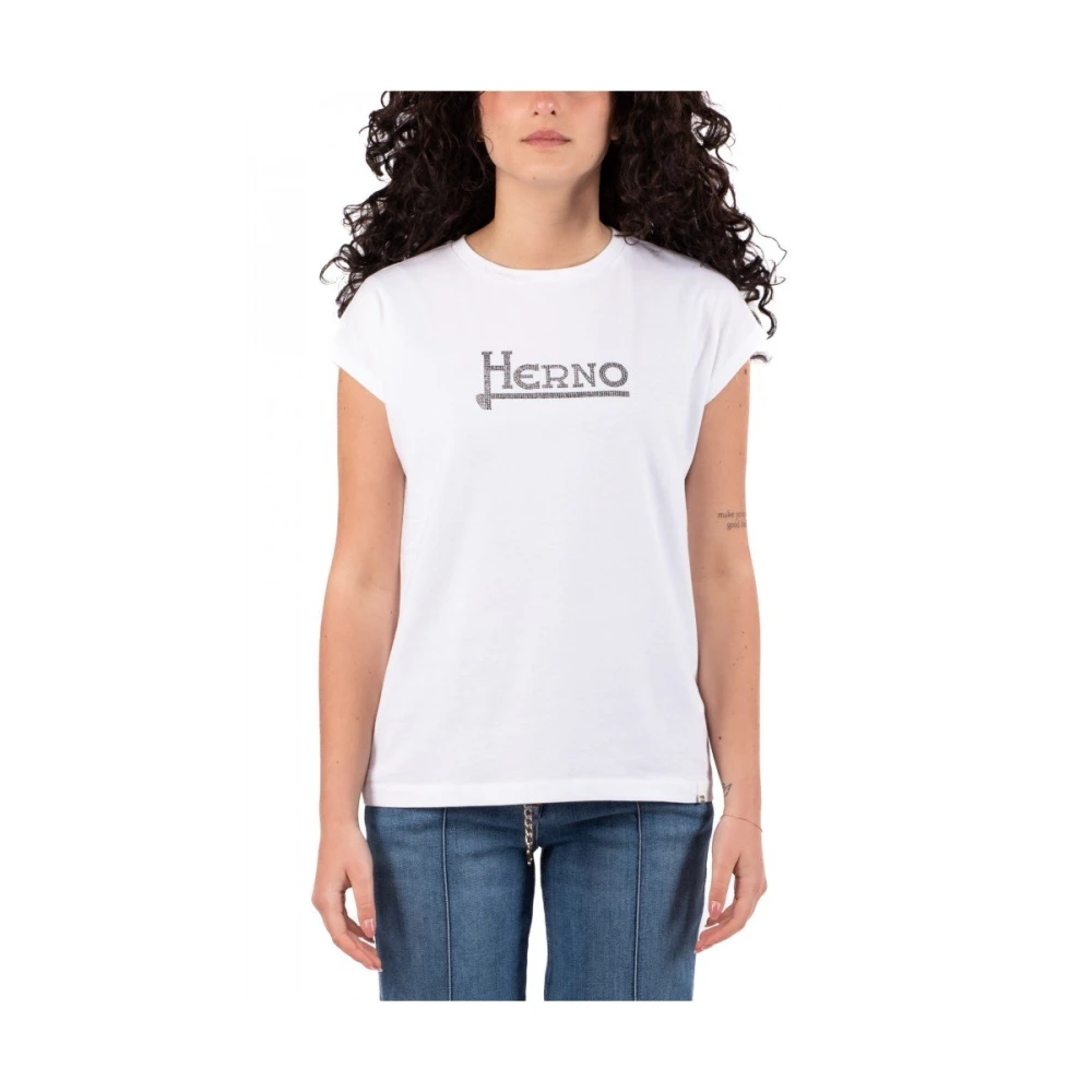 Herno Dames T-shirt Collectie White Dames