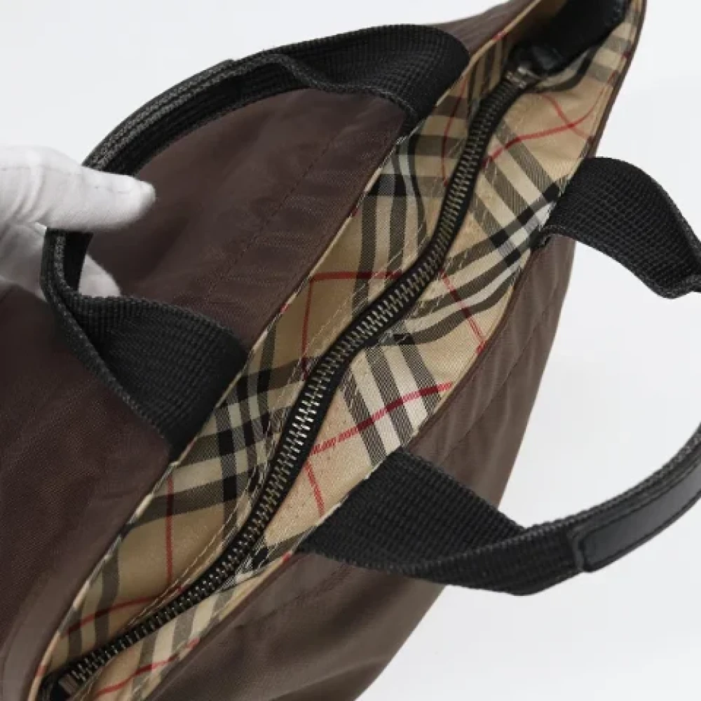 Burberry Vintage Pre-owned Canvas handbags Brown Dames