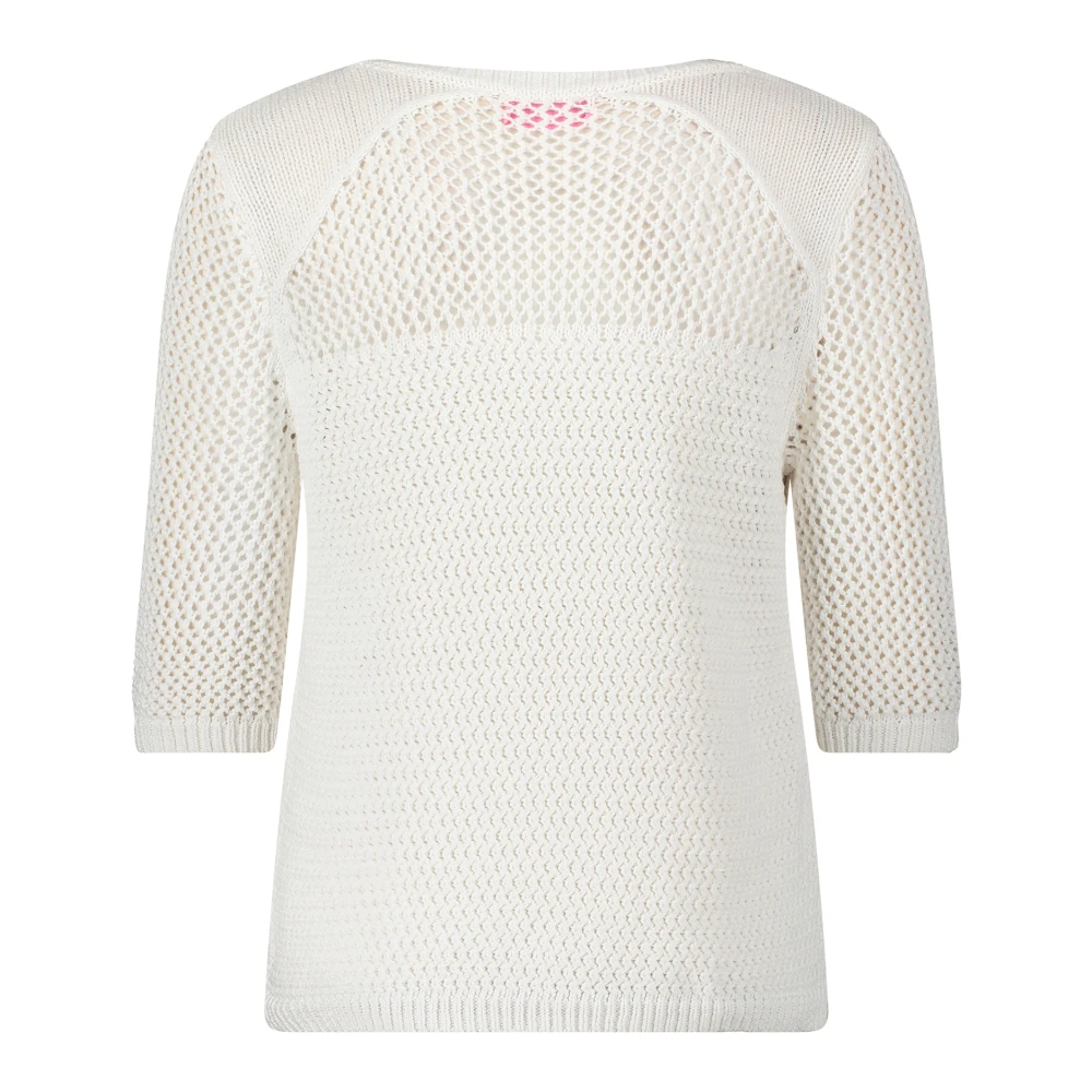 Betty Barclay Chunky Gebreide Trui met Textuur White Dames