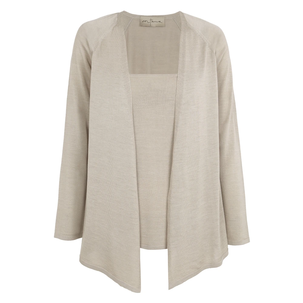 Cortana Donna Beige - Cardigan In Maglia Di Seta - Knitwear - 2XS