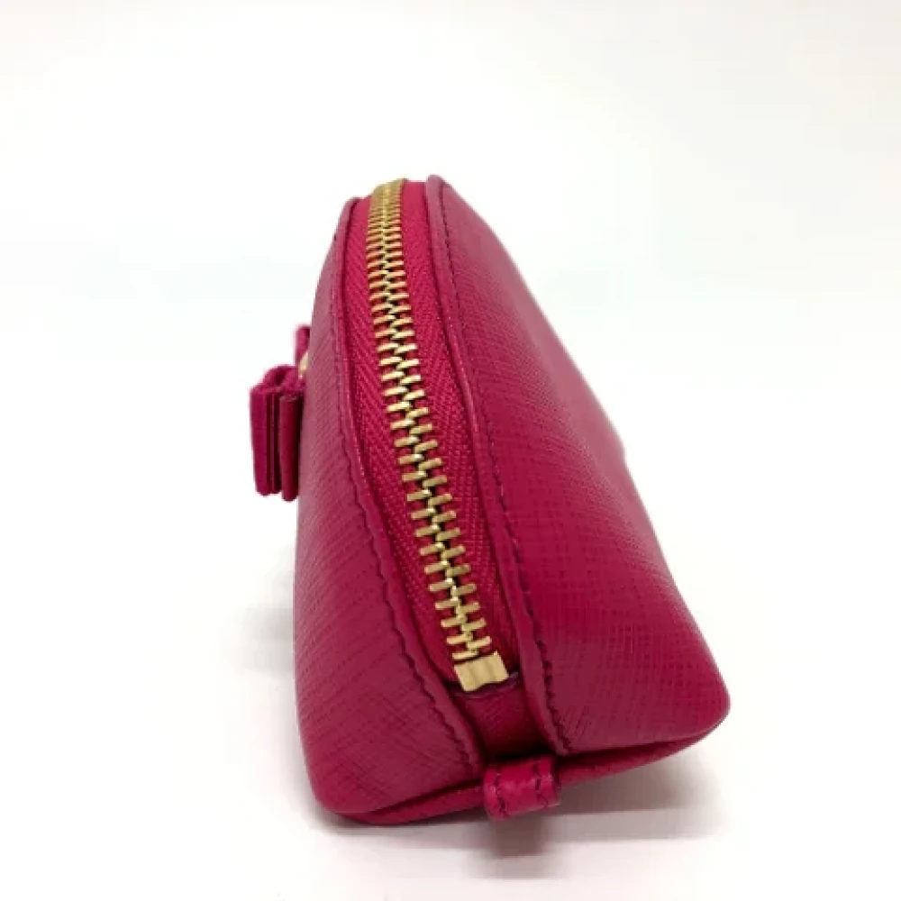 Salvatore Ferragamo Pre-owned Leather wallets Pink Dames