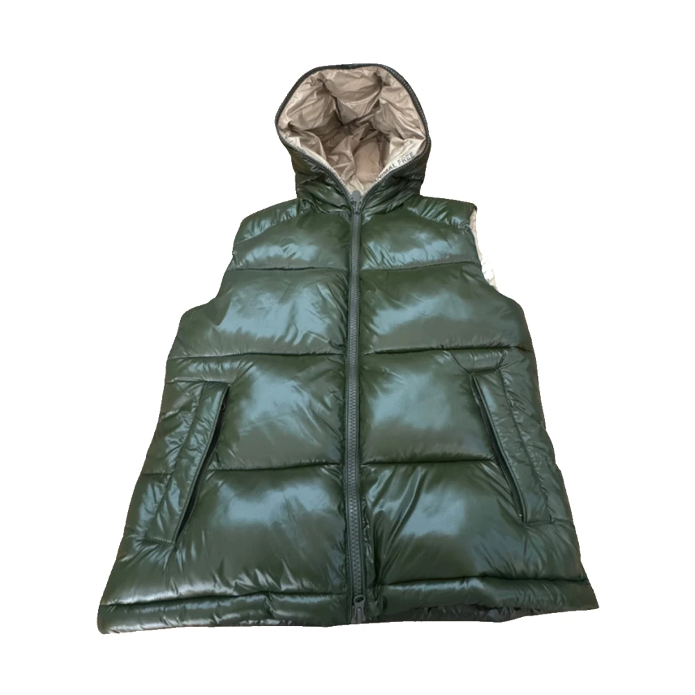 Save The Duck Gewatteerde Puffer Vest voor Mannen Green Heren