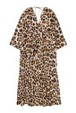elegant-leo-print-dress-with-v-neck