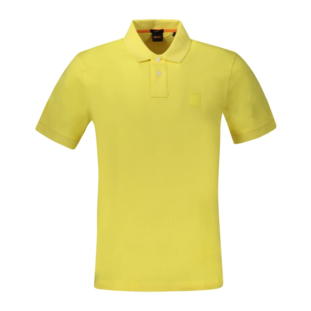 Hugo Boss Gele Polo T-shirt met korte mouwen Yellow Heren