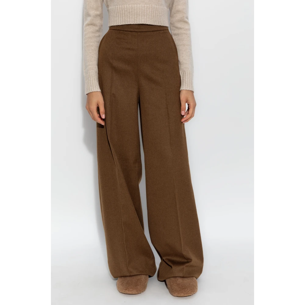 Max Mara Wollen broek Axe Brown Dames
