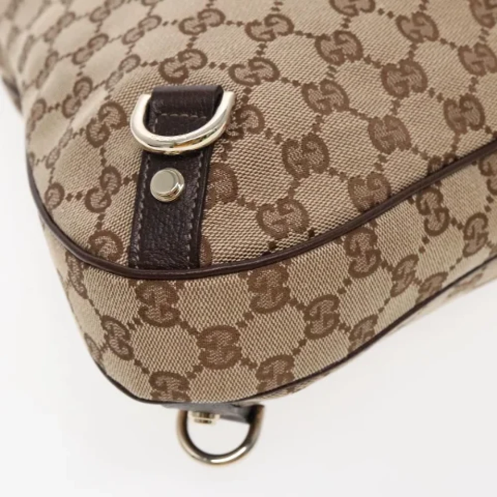 Gucci Vintage Pre-owned Canvas gucci-bags Beige Dames