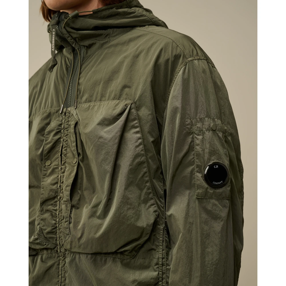C.P. Company Hooded Shirt Jacket Green Heren
