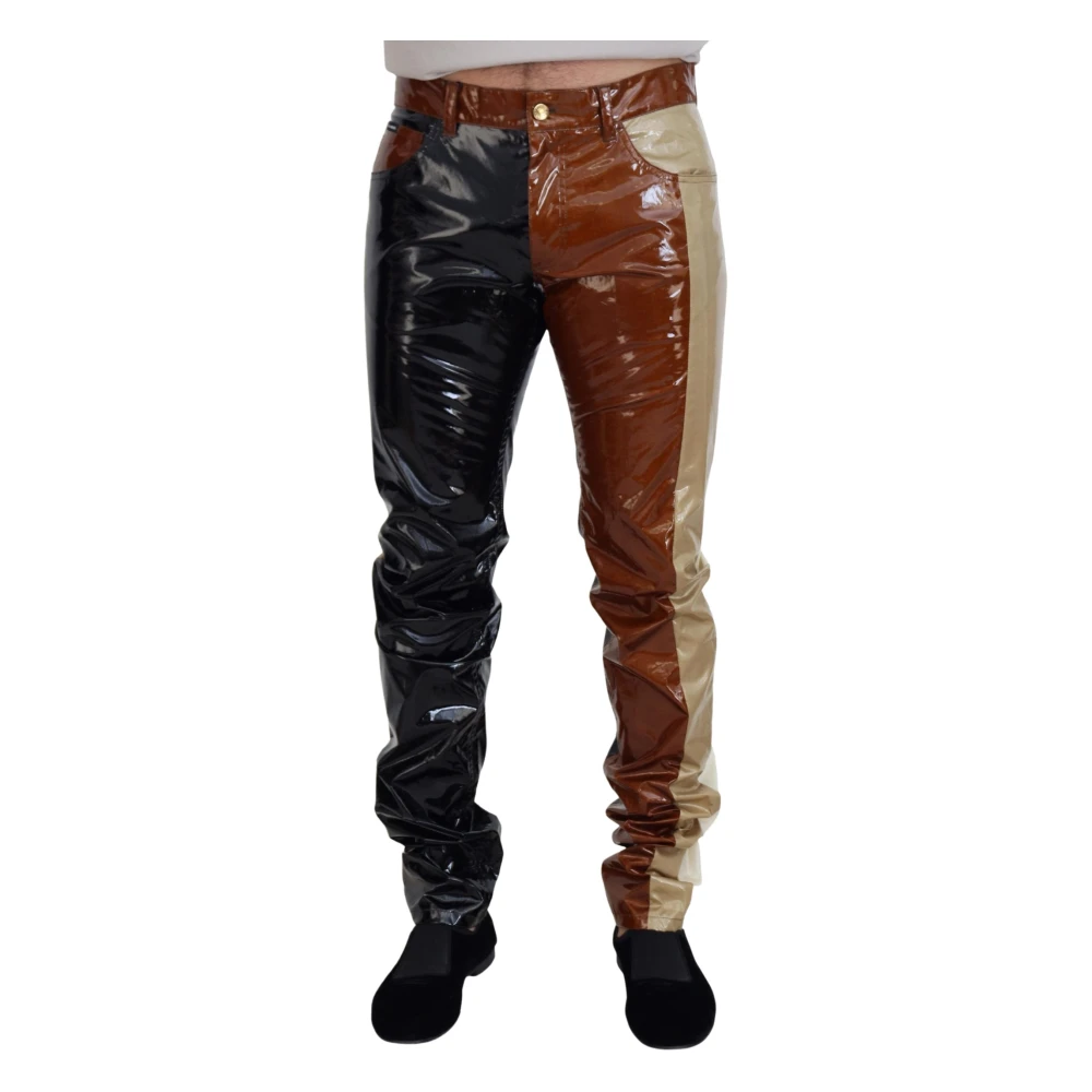 Dolce & Gabbana Multicolor Shining Slim Fit Denim Jeans - Male - Slim-Fit Trousers - Multicolor - M - Trousers