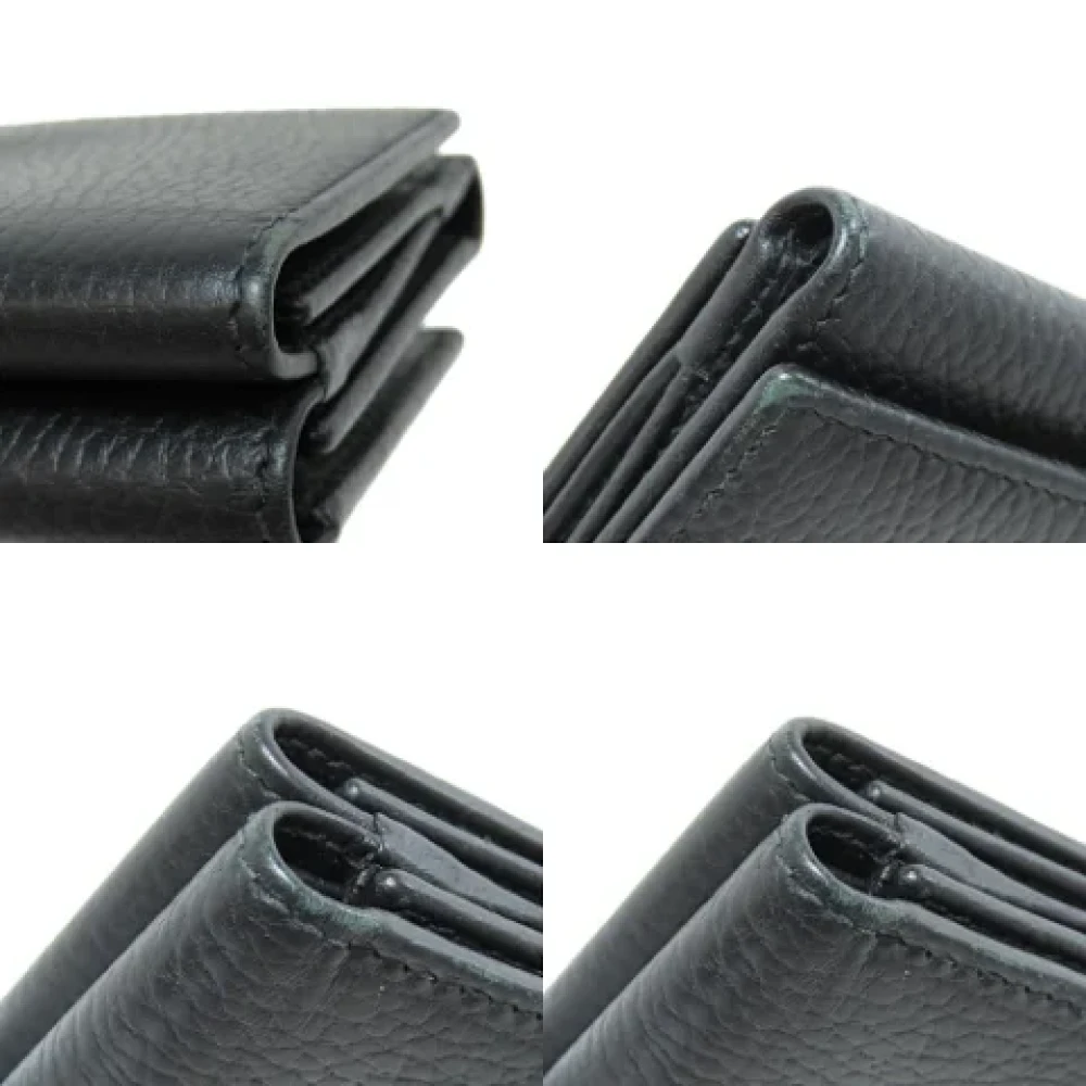 Gucci Vintage Pre-owned Leather wallets Black Dames