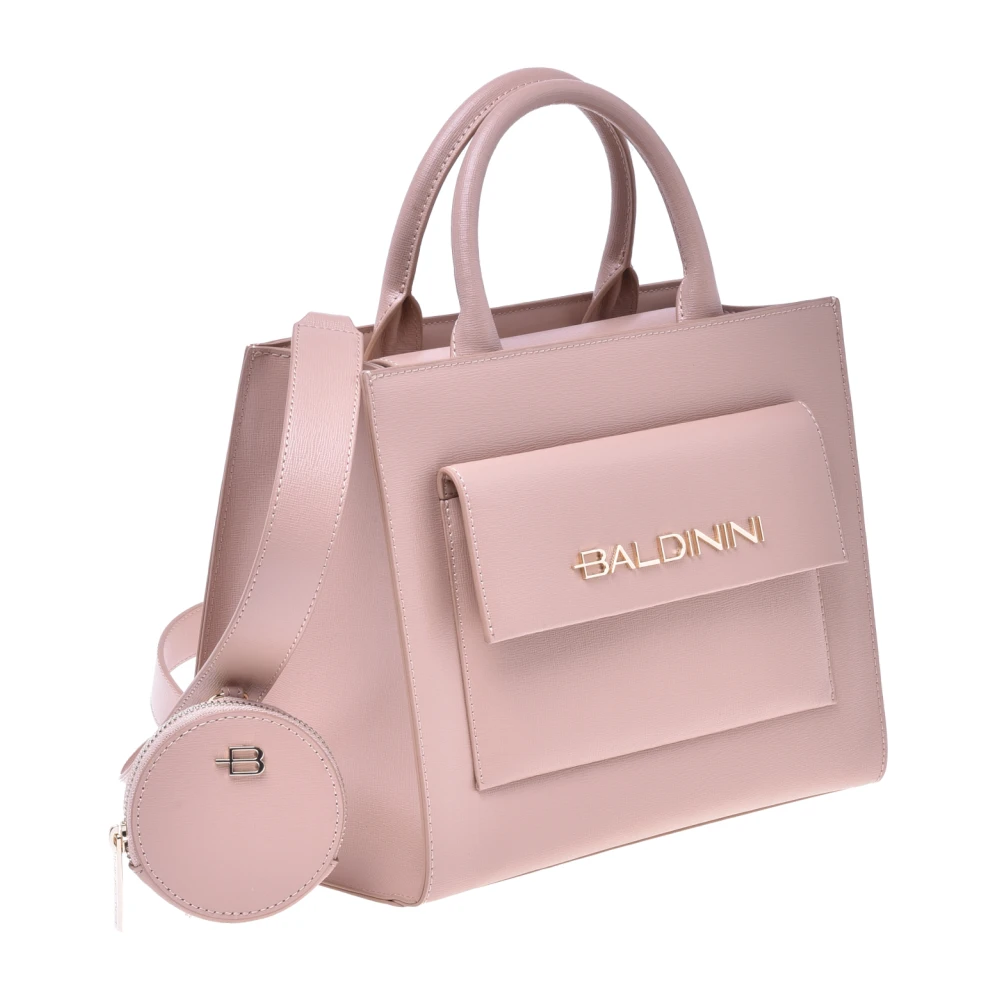 Baldinini Handbag with purse in nude saffiano leather Beige Dames