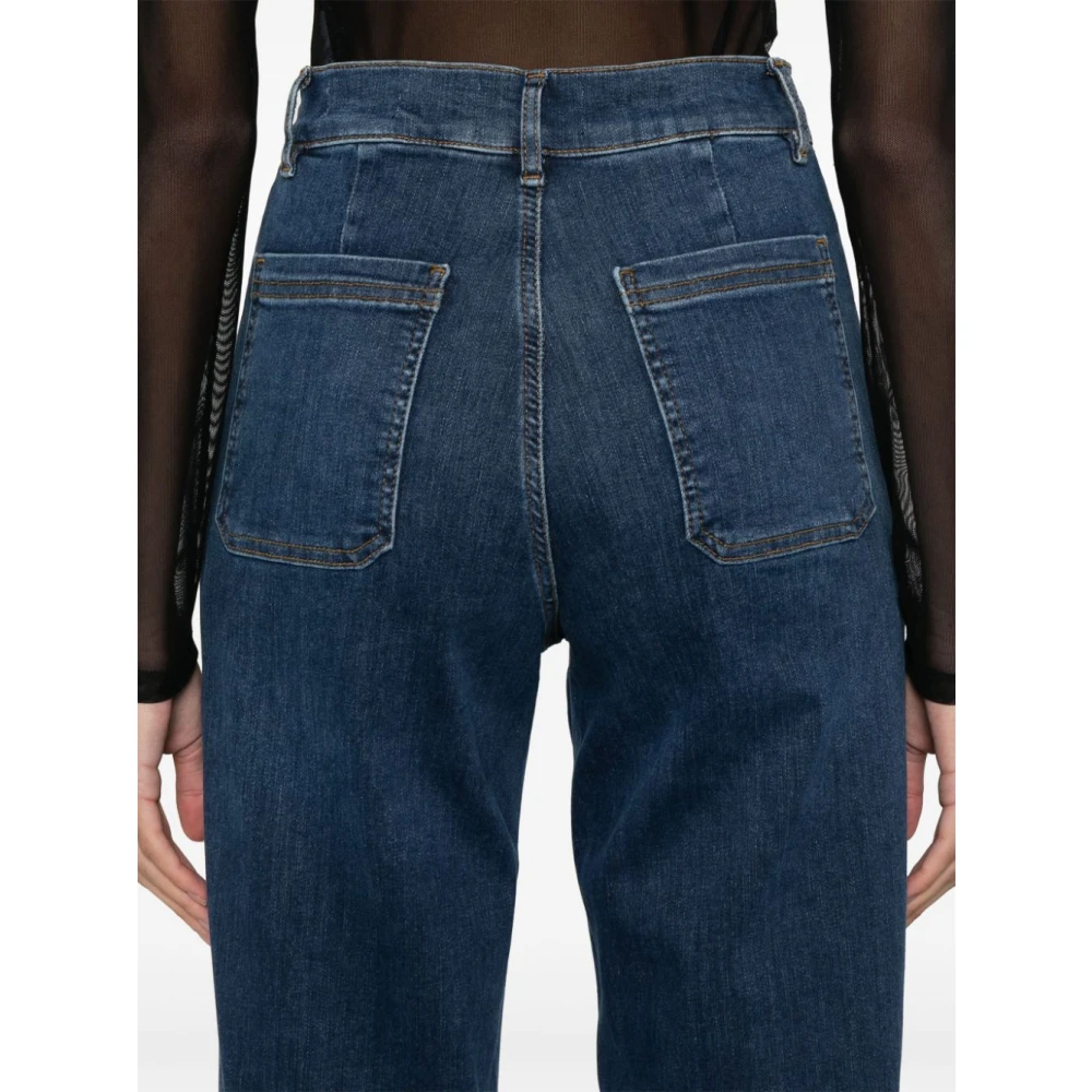 Frame Blauwe Palazzo Flare Jeans Blue Dames