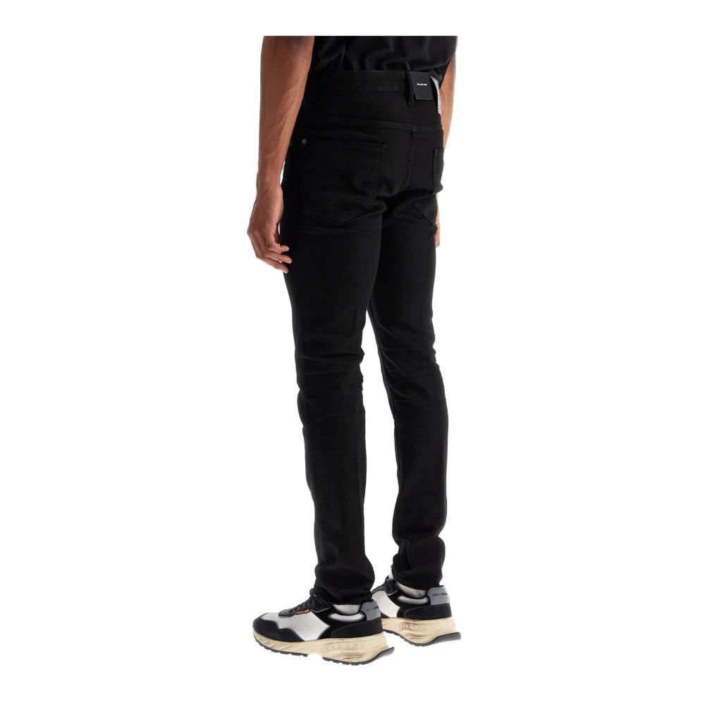 Dsquared2 Zwarte Katoenen Slim Fit Jeans Black Heren