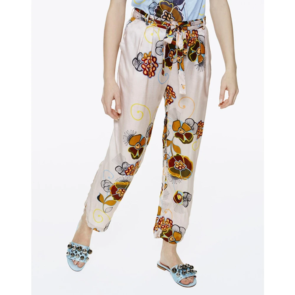 Manila Grace Broek met splitten Pink Dames