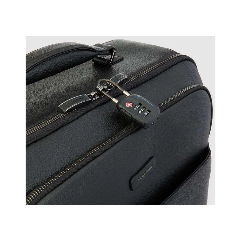 Piquadro Stijlvolle Reistrolley Tas Black Unisex