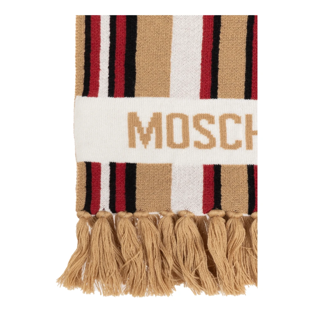 Moschino Sjaal met gestreept patroon Multicolor Unisex