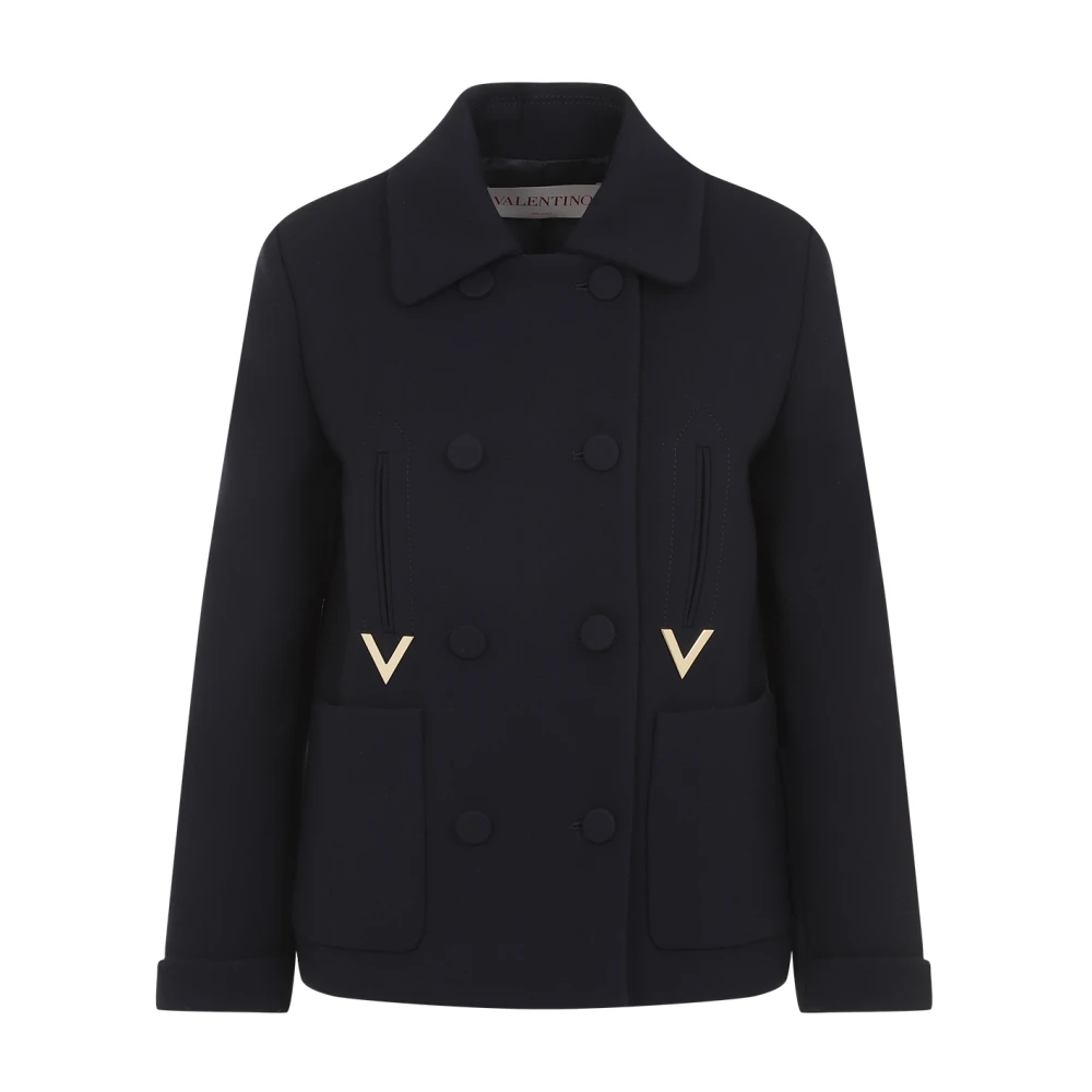 Valentino Blauwe Jassen voor Vrouwen Aw24 Blue Dames