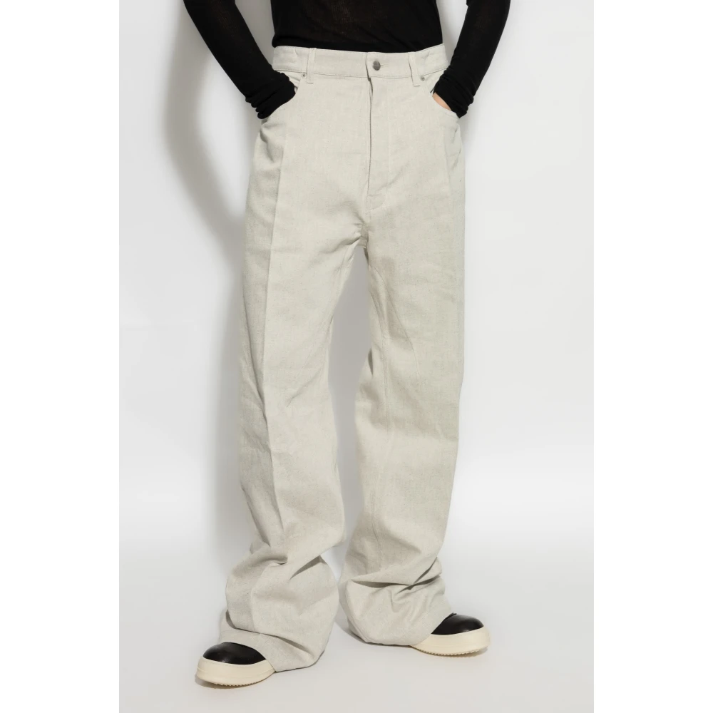 Rick Owens Geth Jeans Beige Heren