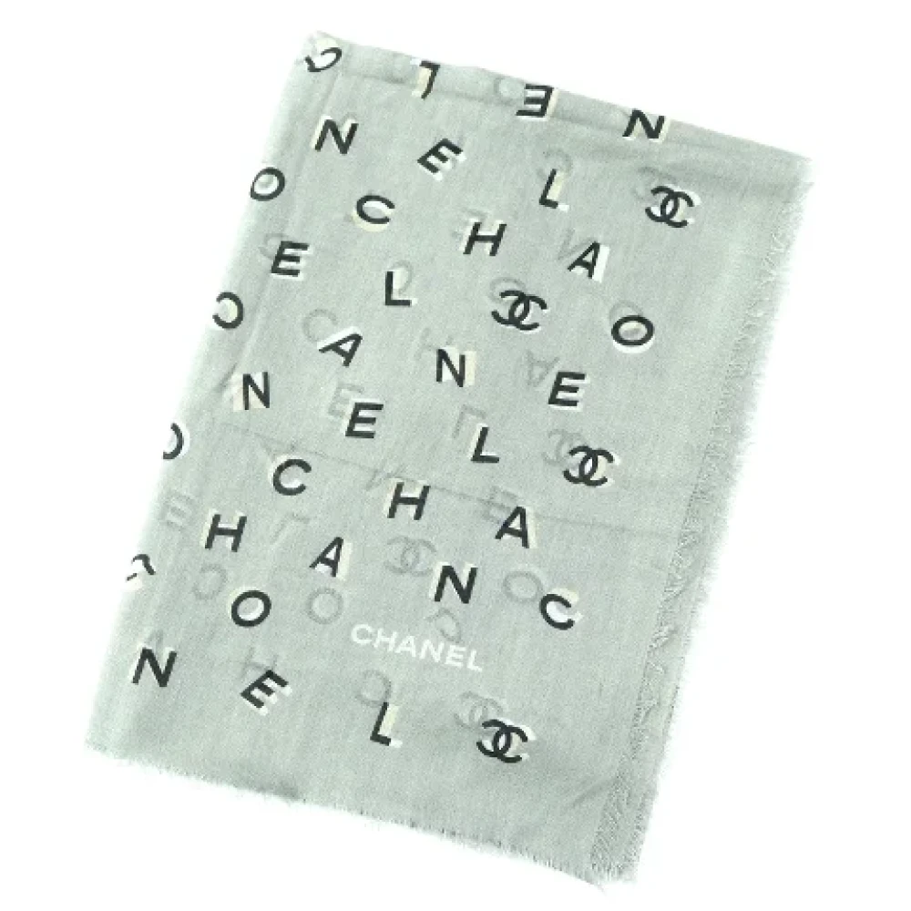 Chanel Vintage Pre-owned Wool scarves Multicolor Dames