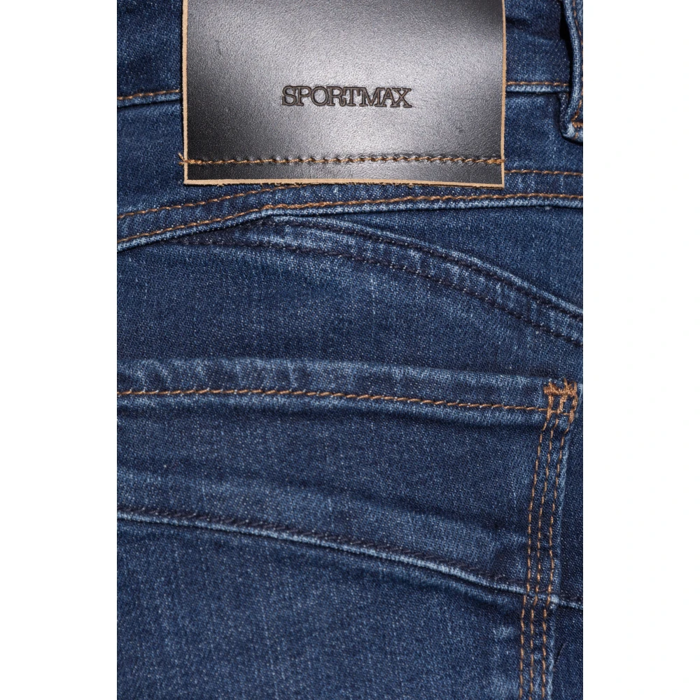 SPORTMAX Tapered leg jeans Nalata Blue Dames
