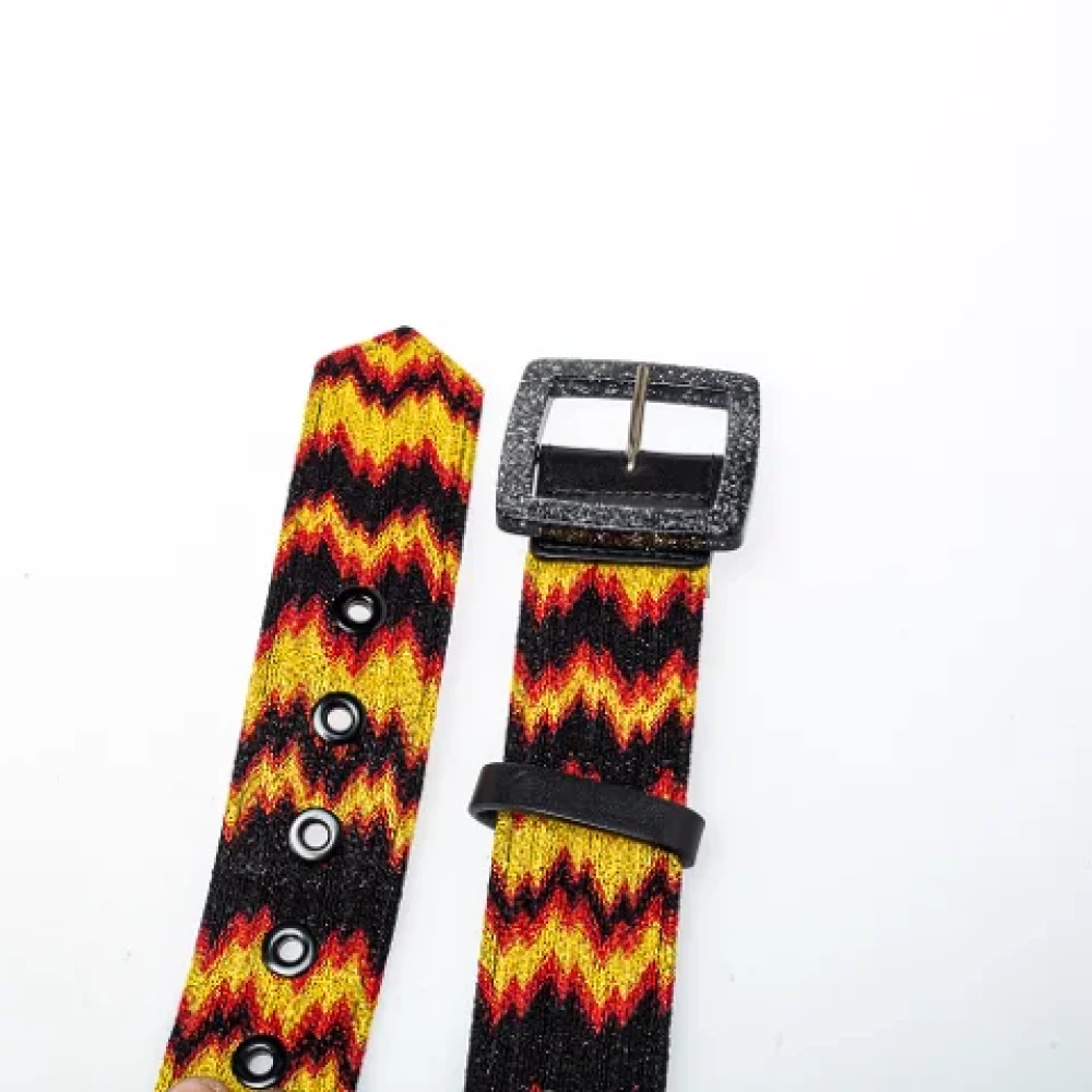 Missoni Pre-owned Leather belts Multicolor Dames