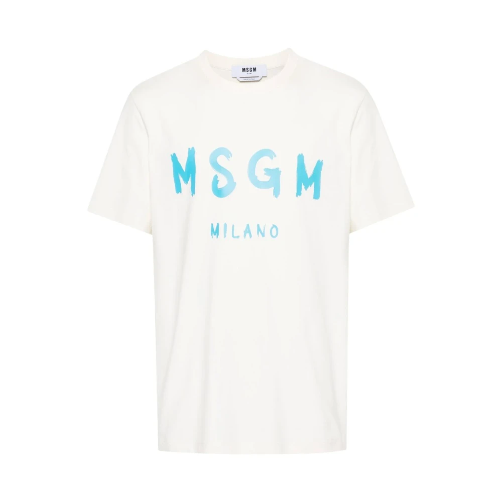 Msgm - Tops > T-Shirts - White - Msgm - Modalova