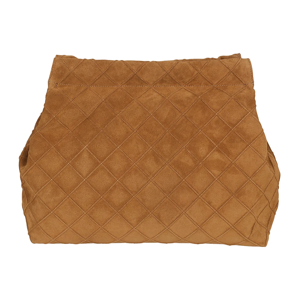 TORY BURCH Bruine Handtas met Diamantpatroon Brown Dames