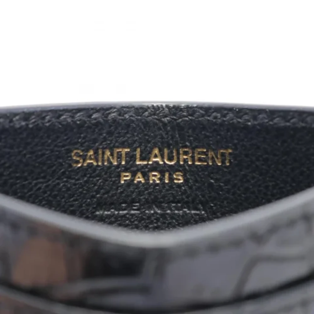 Saint Laurent Vintage Pre-owned Leather home-office Black Dames