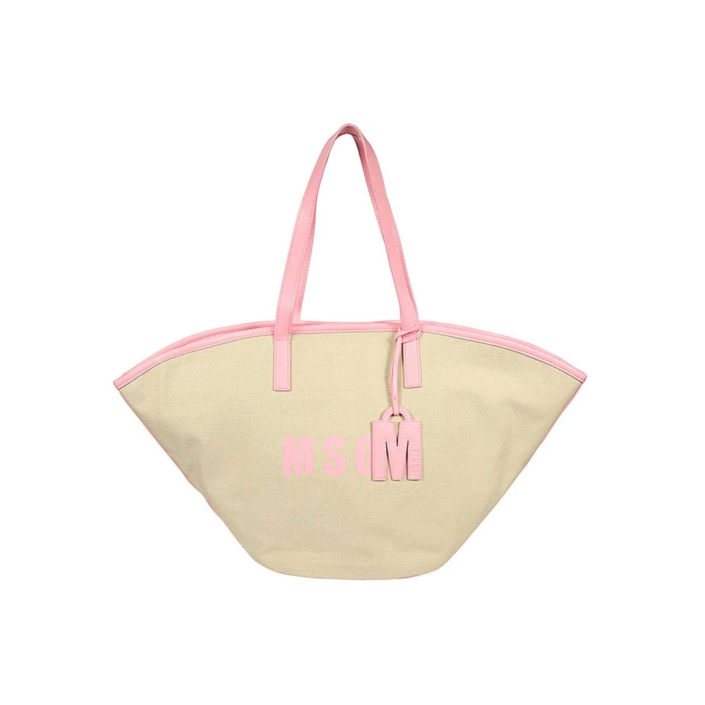 Msgm - Bags > Tote Bags - Beige - Msgm - Modalova