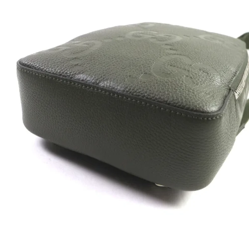 Gucci Vintage Pre-owned Leather gucci-bags Green Dames