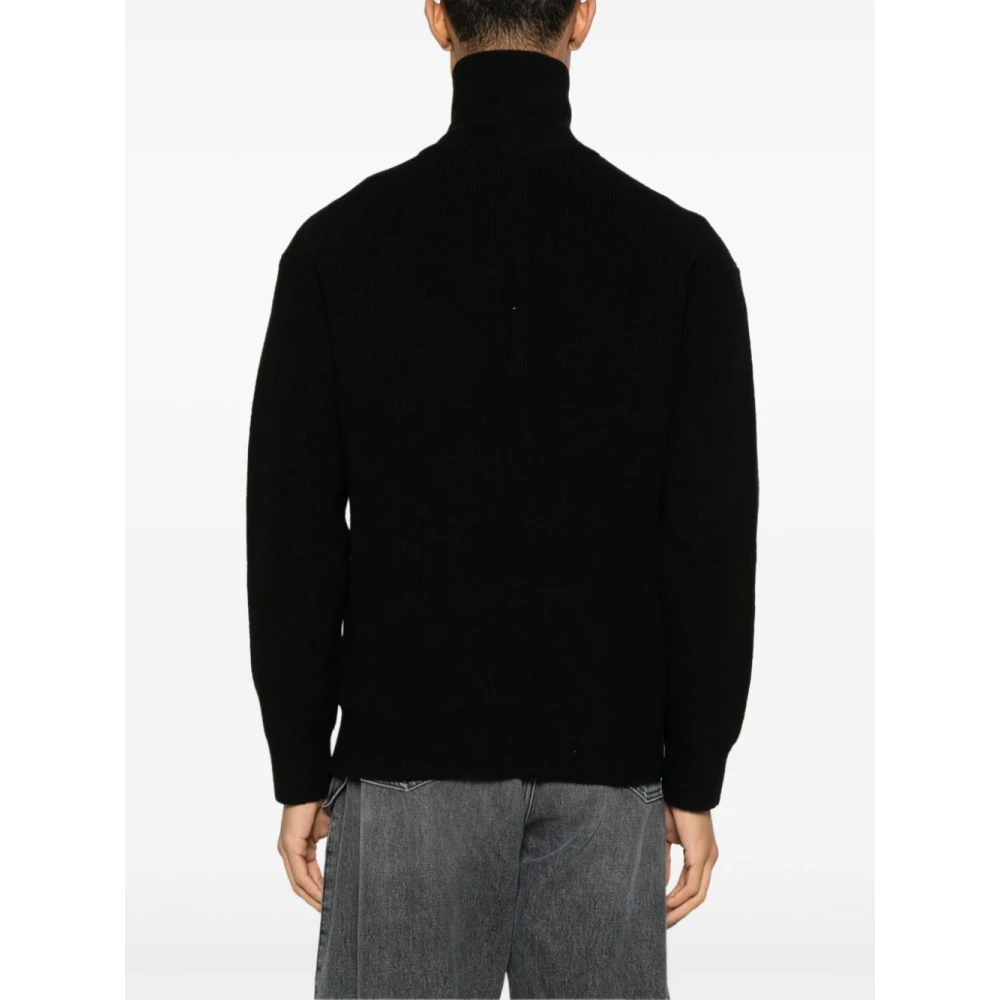 JW Anderson Zwarte Sweater Verhoog Stijl Statement Black Heren