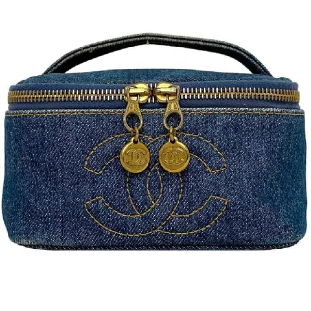 Chanel Vintage Pre-owned Denim chanel-bags Blue Dames
