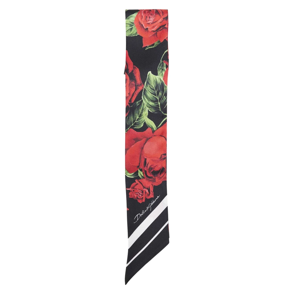 Dolce & Gabbana Rosa Scarf - Female - Silk Scarves - Multicolor - One Size - Accessories