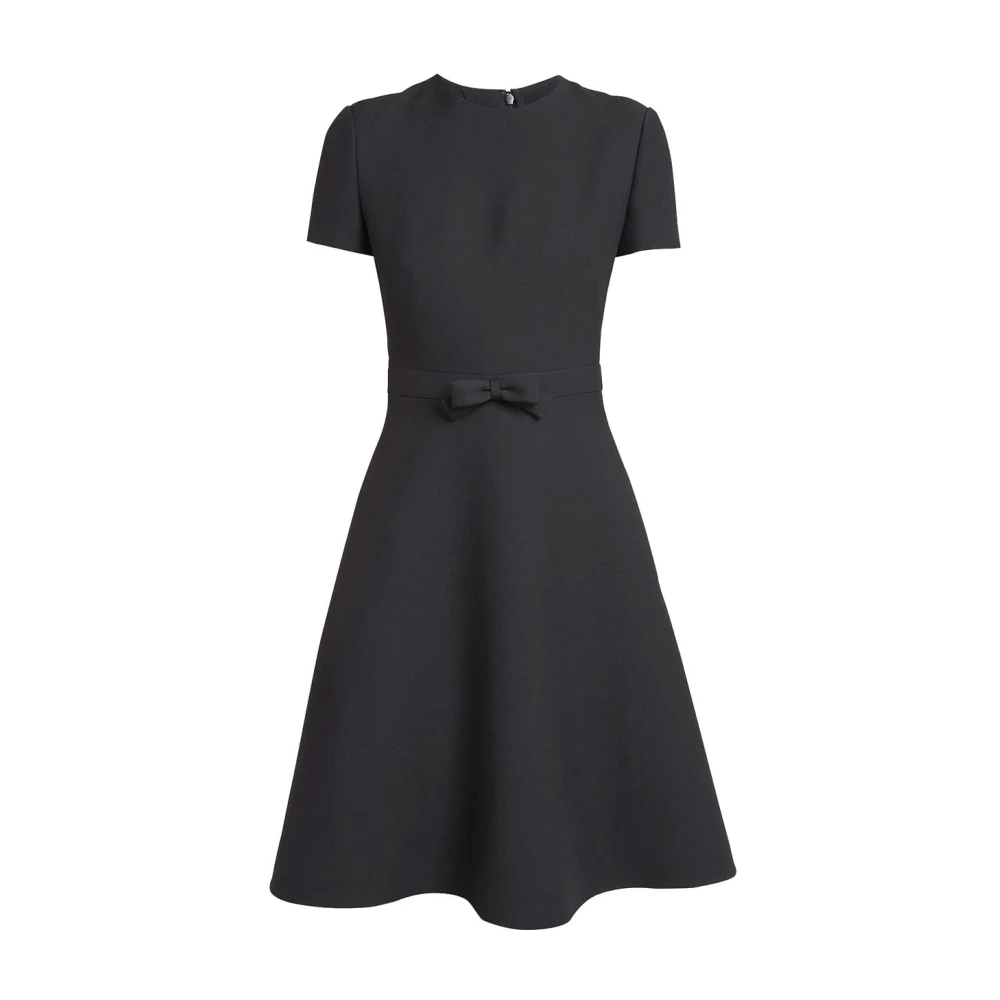 Valentino Garavani Women's Black Short Dresses, M, Elegant Dress With Floral Pattern