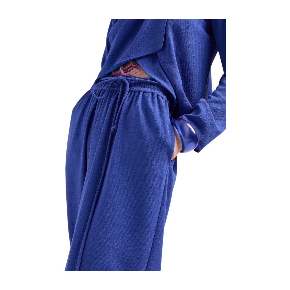Emporio Armani Wide Trousers Blue Dames