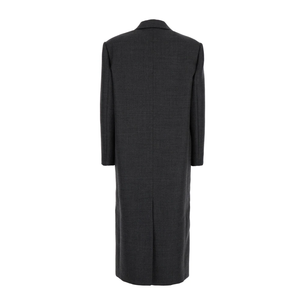 BRUNELLO CUCINELLI Oversize Grijze Jas Gray Dames