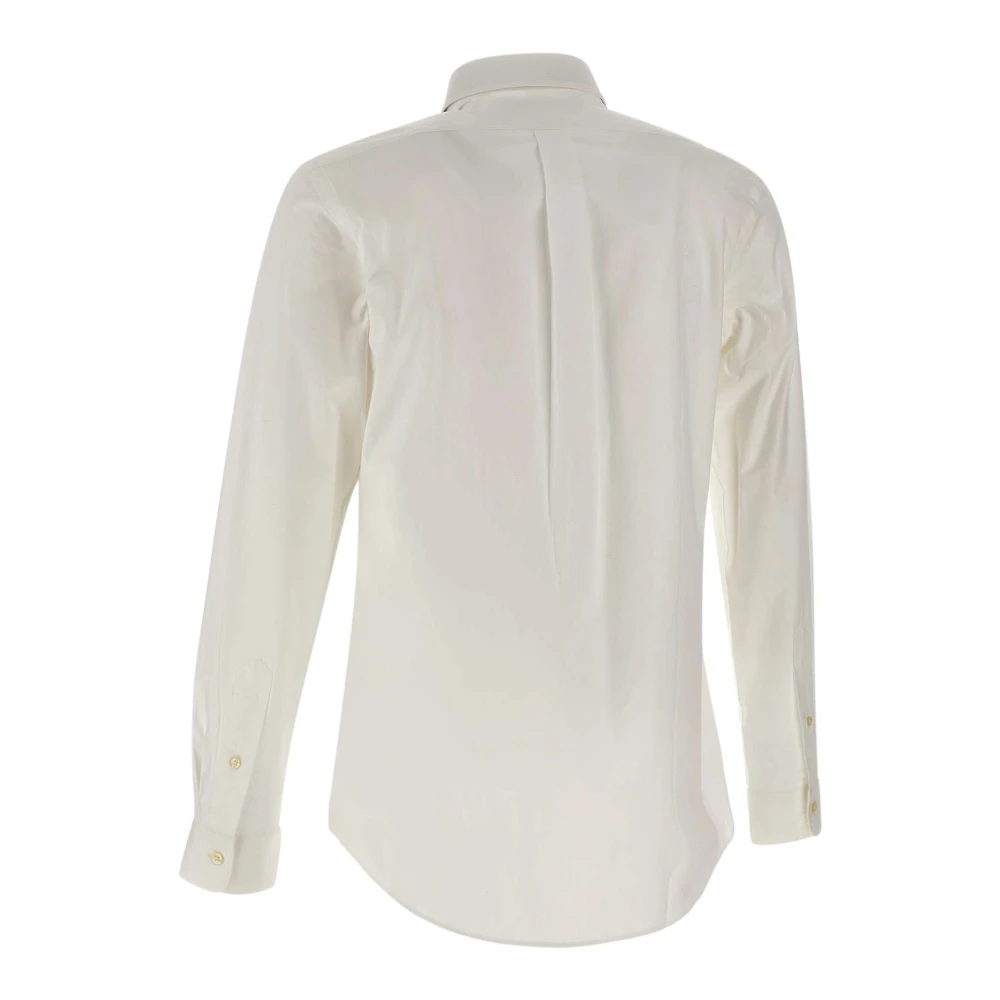 Polo Ralph Lauren Heren Stretch Katoenen Overhemd Wit White Heren