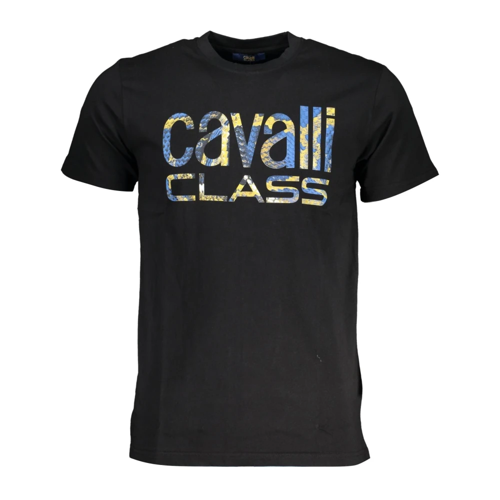 Cavalli Class Korte Mouw Heren T-shirt Zwart Black Heren