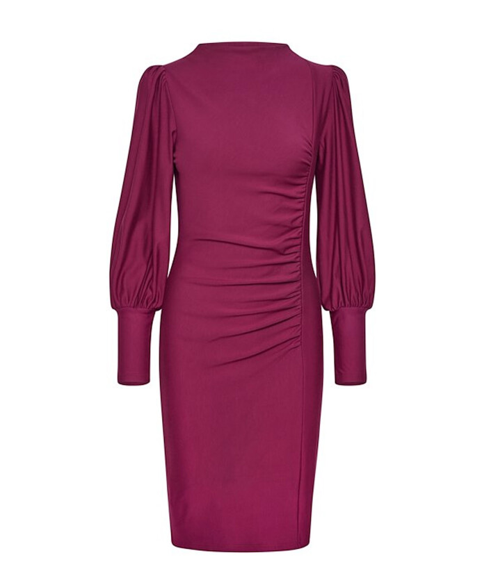 robe-puff-feminine-avec-details-drapes