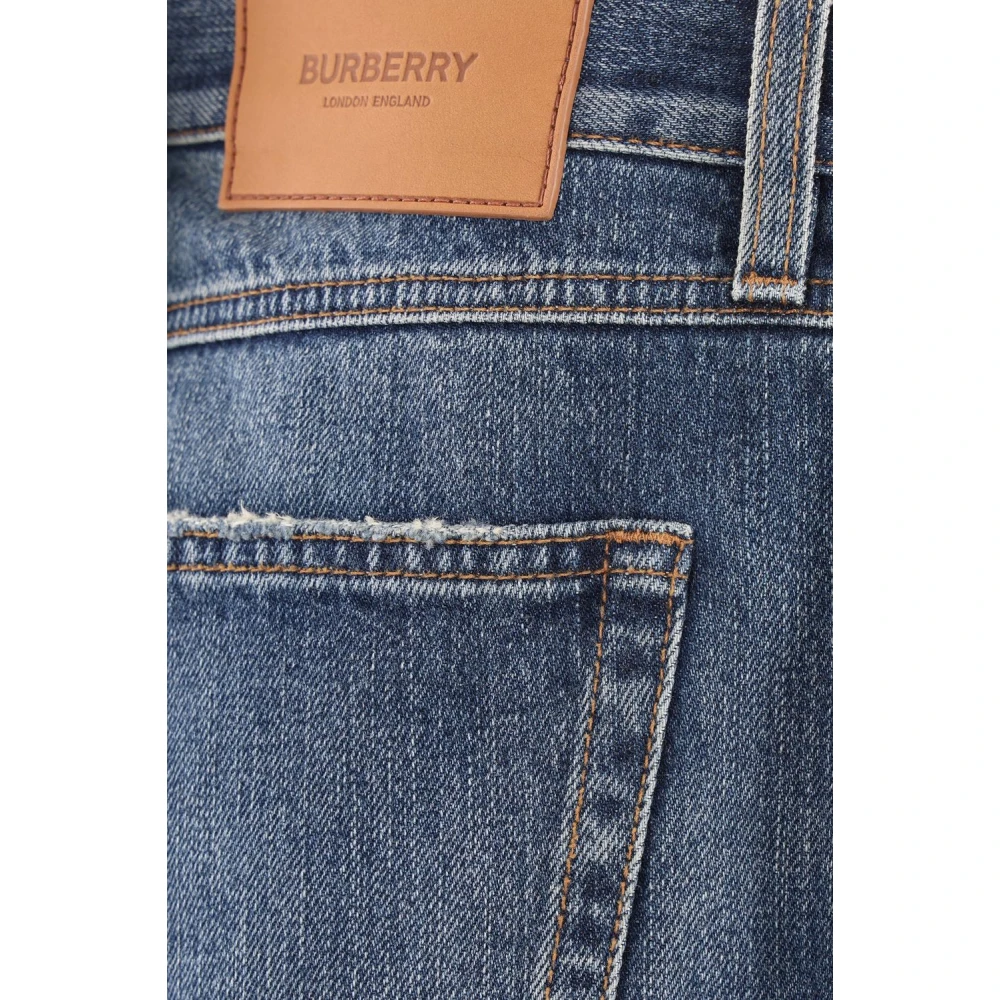 Burberry Ruimvallende spijkerbroek Blue Heren