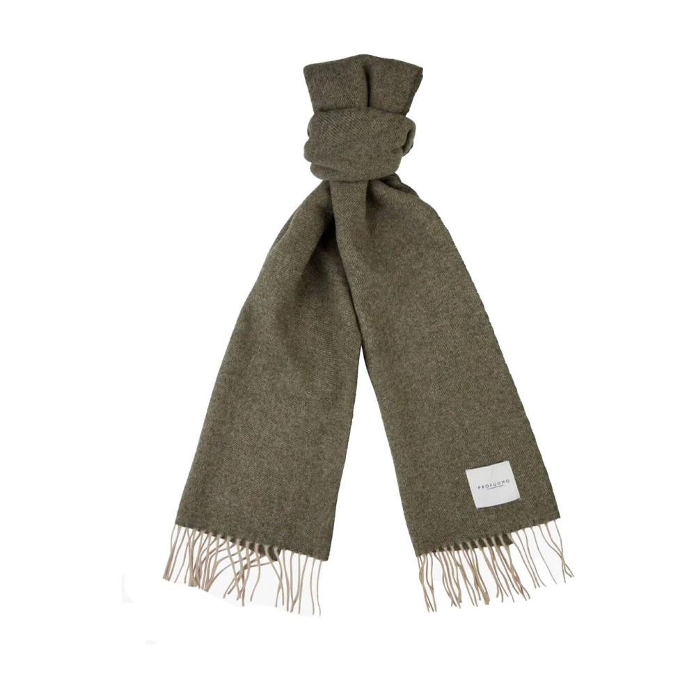 Profuomo Lamswol Army Shawl Sjaal Green Heren